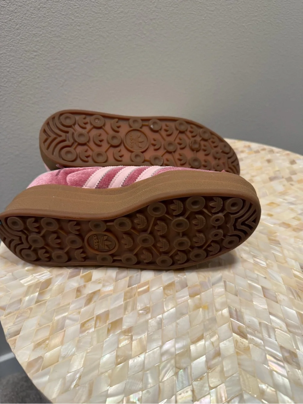 adidas Gazelle size 6 Pink Suede Platform Sneakers - Picture 5 of 6